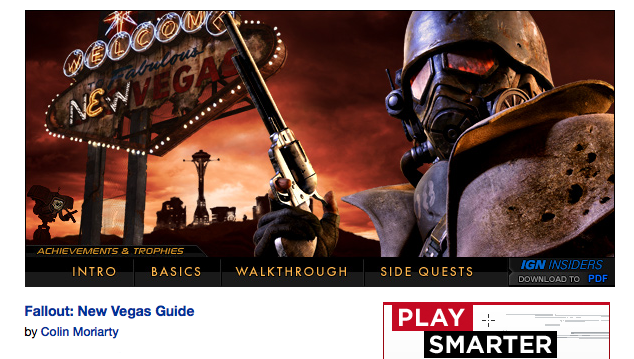 IGN New Vegas Guide & Walkthrough
