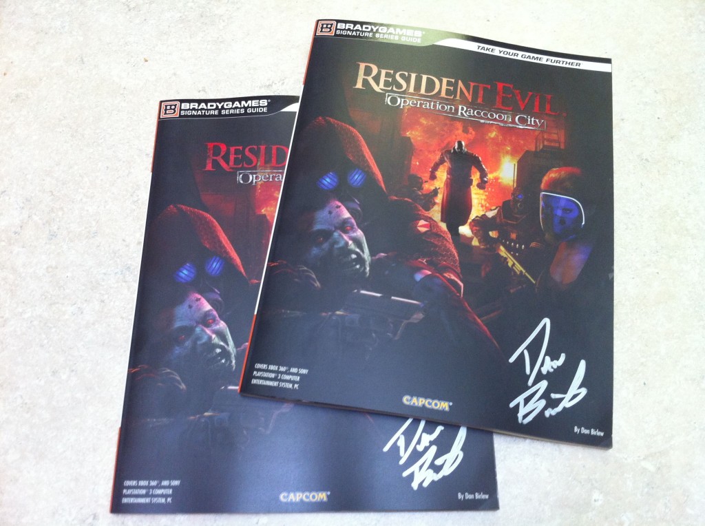 Autographed Resident Evil: Operation Raccoon City strategy guides