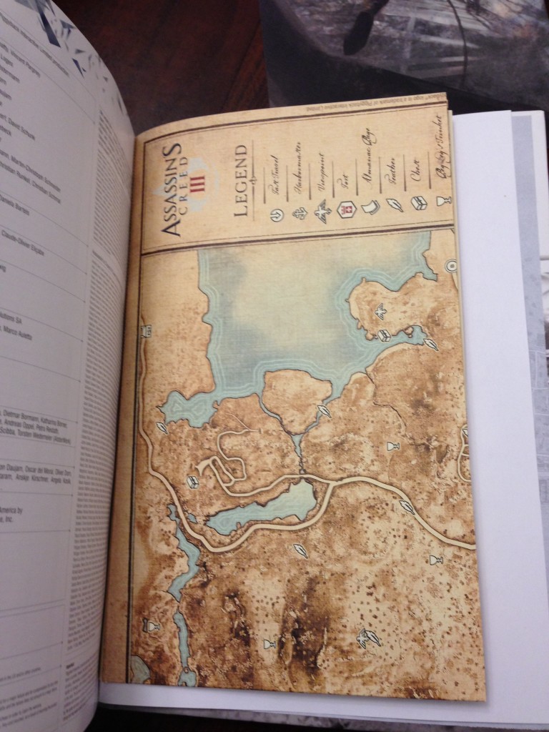 Vintage Map in Assassin's Creed III Collector's Edition strategy guide