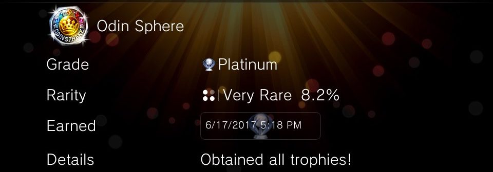 Odin Sphere Leifthrasir platinum trophy